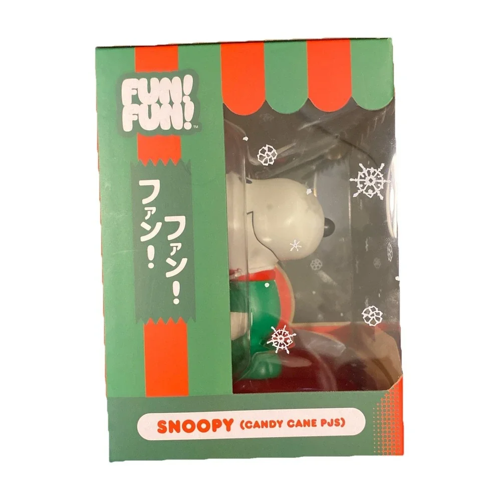 Super7 Fun! Fun!‎ Christmas Peanuts Snoopy Candy Cane PJs Figure